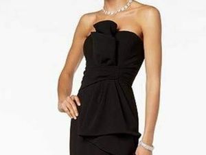 NWT Black Adrianna Papell Evening Gown